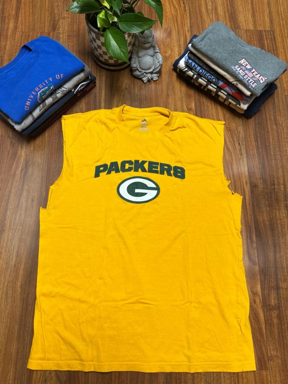 Converted Green Bay Packers Graphic Tank Top